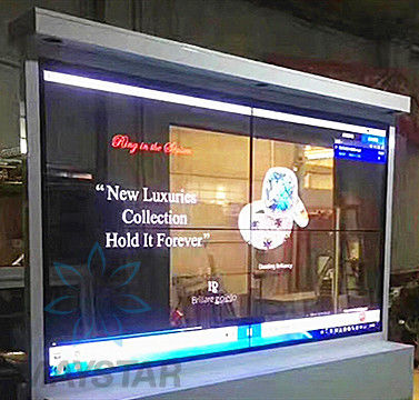 Κίνα Εσωτερική υπαίθρια μίνι επίδειξη OLED/διαφανής τηλεοπτική επίδειξη γυαλιού προμηθευτής