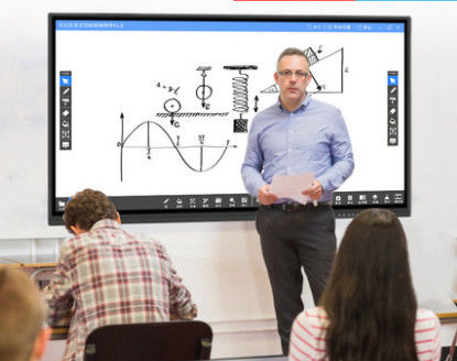 Διπλό OS A53 Χ 2 ηλεκτρονικό διαλογικό Whiteboard για την τάξη